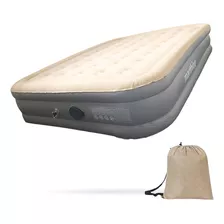 Colchon Inflable Matrimonial Queen Bomba Electrica Cama Infl Color Beige