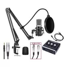 Micrófono Condensador Neewer + Kit+ Interfaz Audio Behringer