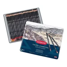 Lapices Tinted Charcoal Pigmentado Tinta Carbon Derwent X24