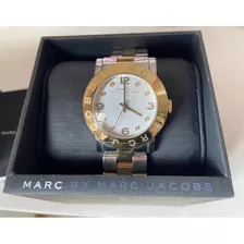 Relógio Feminino Marc Jacobs Prata E Dourado Com Strass