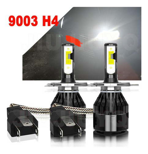 Carcasa De Faros Cuadrados De 7 Pulgadas + 9003/h4 Led Faros