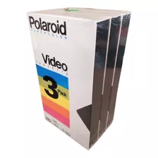 3 Video Casettes Vhs T-120 Polaroid