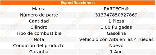 1- Bomba Frenos Chevrolet Impala 3.8l V6 2000/2005 Partech Foto 3