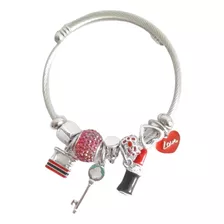 Pulsera Mujer Brazalete Dama Personalizadas Letra Inicial 