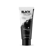 Black Action Creme Dental De Carvão Ativo- Clareia Os Dentes