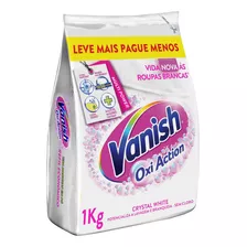 Tira Manchas Em Pó Vanish Crystal White Oxi Action 1kg Refil Econômico Para Roupas Brancas