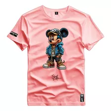 Camiseta Coleção Cartoon Miguel Mouse Jaqueta Shap Life