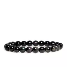 Pulsera De Obsidiana Con Piedra Natural