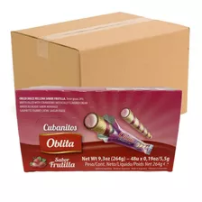 Cubanito Frutilla Oblita X48u (bulto X16) - Cotillón Waf