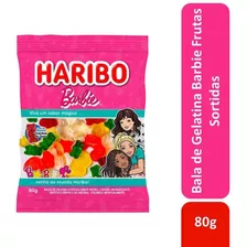 Bala De Gelatina Frutas Barbie Haribo 80g