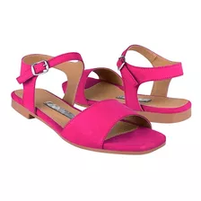 Sandalias Dama Stylo 12629 Suede Fiusha