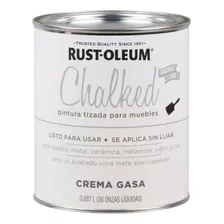 Pintura Tizada Ultra Mate Chalked Al Agua 0,887 L Rust Oleum Color Crema Gasa