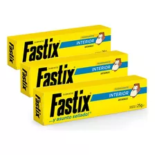 Fastix Interior Transparente 25 Grs X 3 Unidades