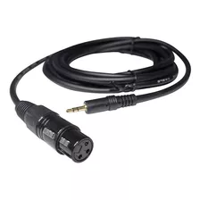 Rockville 10 Pies De Metal Xlr Hembra A 1/8 Trs Cable-100% 