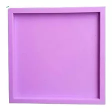 R16 Molde De Silicone Resina Pingente Porta Copos Quadrado