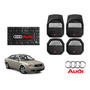 Par De Emblemas Quattro Audi A6/s6 1998-2023 Crom/negro