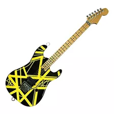 Guitarra Réplica Mini Evh Negra Y Amarilla