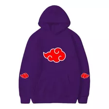 Blusa De Frio Moletom Desenho Naruto Canguru Akatsuki Anime 