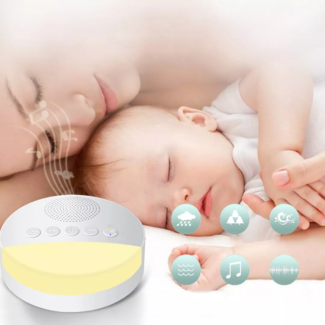 Aparelho De Som Bebê Ruído Branco Útero Dormir Ninar Sono