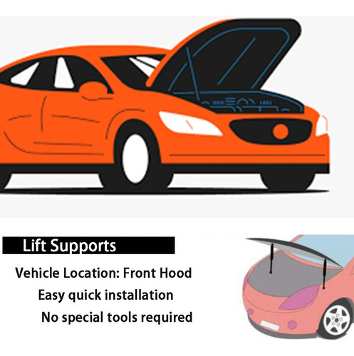 Amortiguadores Hood Gas Springs Para Hyundai Getz Click Tb Foto 3