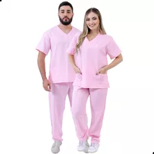 Pijama Cirúrgico Oxford Não Amassa Seca Rápido Masc Feminino
