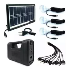 Kit Panel Solar+4 Bombillos+radio Mp3+ Power Bank