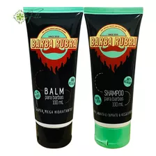 Balm Para Barba + Shampoo Barba Rubra Kit Promoção