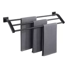 Toallero De Baño Alise 25 Pul 3 Barras Negro Matte