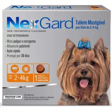 Nexgard Antipulgas E Carrapatos Cães 2 A 4kg - 1 Tablete
