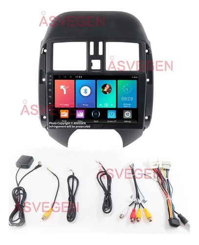 Estreo Android Para Nissan Versa Sunny 2012-2014 Carplay Foto 5