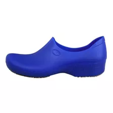 Zapato Zueco Antideslizante Cocina Clínico Azul Rey