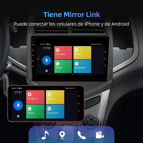 Estreo Para Chevrolet Sonic 2011-2016 Gps Wifi Fm Cmara  Foto 4