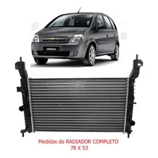 Radiador Agua Chevrolet Gm Meriva 1.8 2005 Joy Flex Power