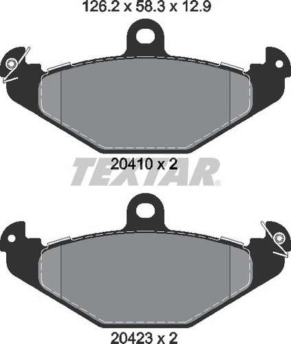 Balatas Traseras Textar Opel Speedster 2004 2005 2006 Foto 5