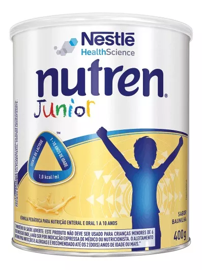 Fórmula Infantil Em Pó Nestlé Nutren Junior Sabor Baunilha Em Lata De 400g - 12 Meses 12 Anos