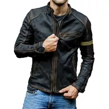 L Chaqueta De Cuero Punk De Pie Con Cuello