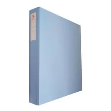 Carpeta Pvc Pastel Color A4 2x40mm The Pel Color Celeste