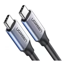 Cable Usb-c A Usb-c 3.1 De 1.50metros 5gbps Thunderbolt 3 Color Negro