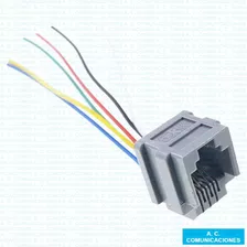 Conector Modular Hembra Rj-11 Con Cables Fact.