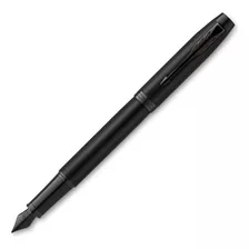 Lapiceras Grabadas Pluma Parker Im Achromatic Negro Matte Color De La Tinta Azul Color Del Exterior Black