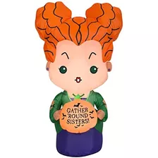 Hocus Pocus Winifred Inflable, Altura De 3.5 Pies, Nara...