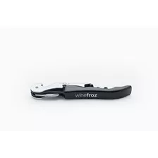 Accesorio Vino Winefroz Descorchador 2 Tiempos Negro-cuotas