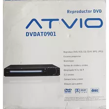 Reproductor De Dvd Atvio Dvdat-0901 Control Remoto