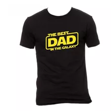 Playera Mejor Papa De La Galaxia Star Dia Del Padre Dad