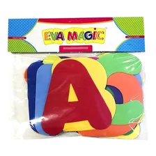 Letras Abecedario Gigante Goma Eva Magic Bolsa X 26 Piezas