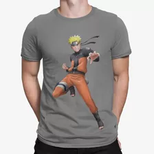 Polera Naruto Anime Uzumaki Estampada De Algodon