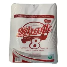 Papel Higiênico Institucional Bobina Shark Branco 8x300 Mts