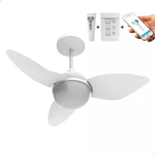 Ventilador Teto Aliseu Smart Branco Bluetooth+remoto+parede