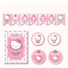 Kit Imprimible Cumpleaños Hello Kitty