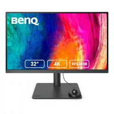 Monitor Uhd Para Diseño Benq 31.5 4k Pd3205u Srgb 99% Rec. Color Negro